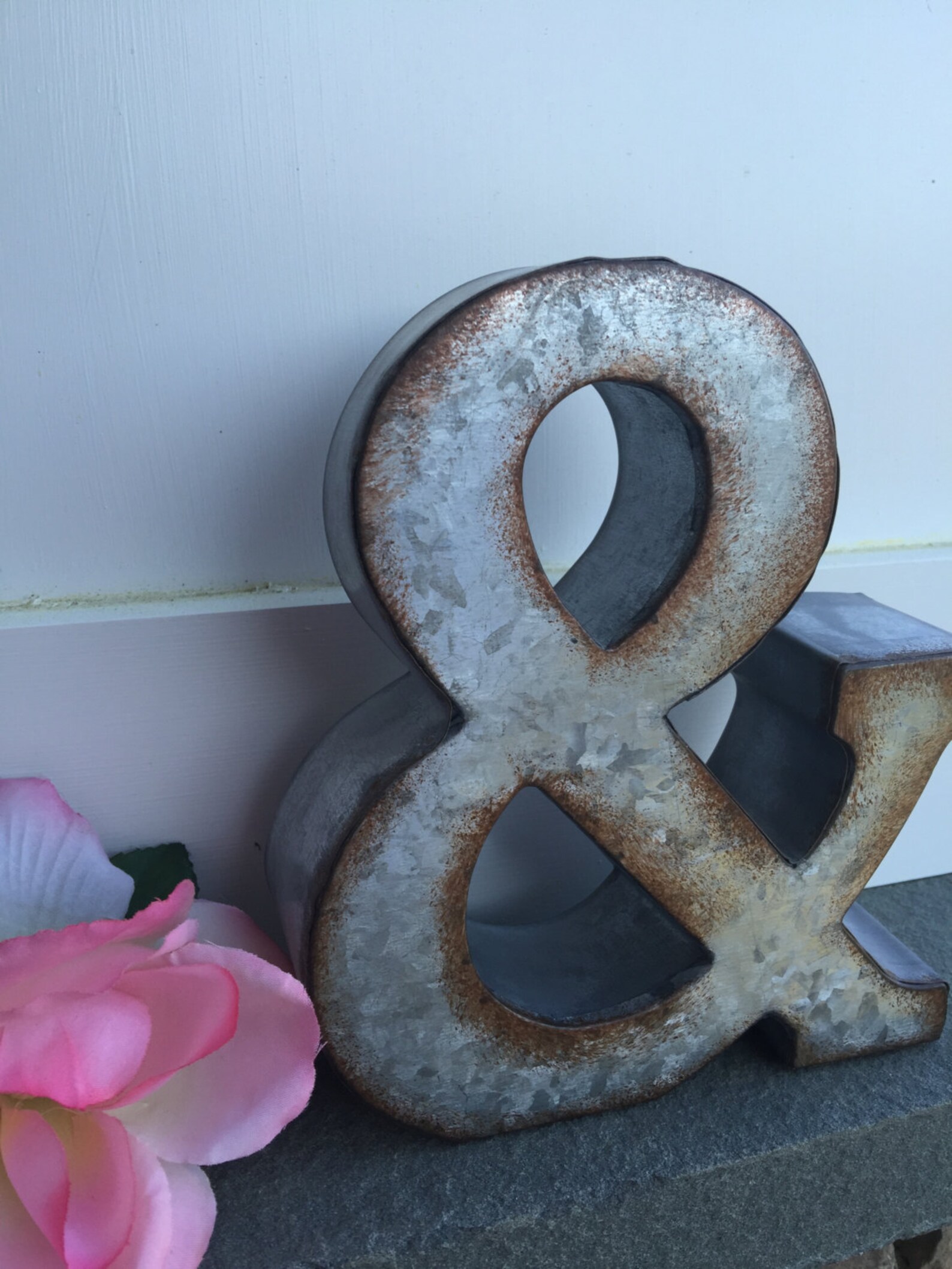 Ampersand Metal Letters Wall Decor Wall Metal Letter Etsy