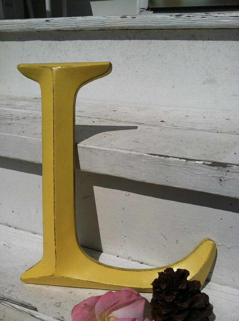 Large Letter / Shabby Chic Wall Decor New Item Pick Your Etsy