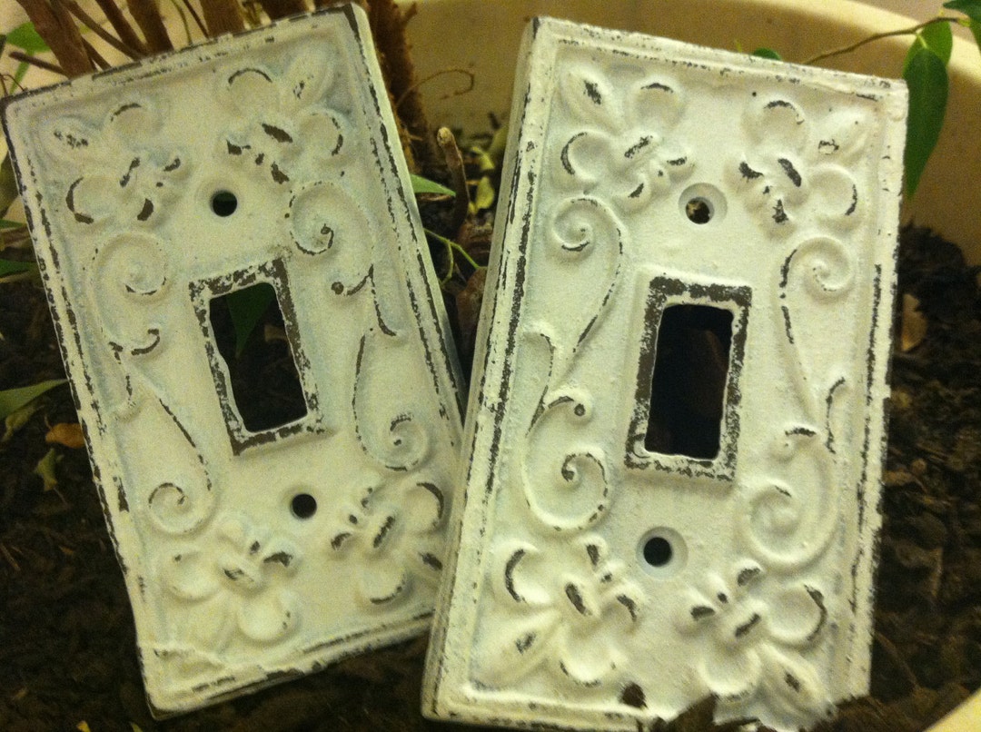 Cast Iron Light Switch Plate / Single Cast Iron Plate / Witch Plates