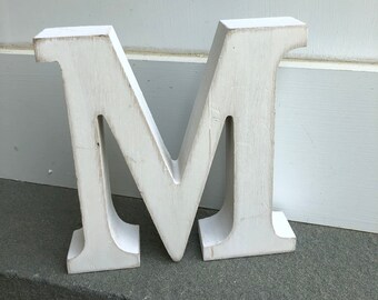 Wood letters, 5 1/4 inch letters, standalone letters, home and garden decor