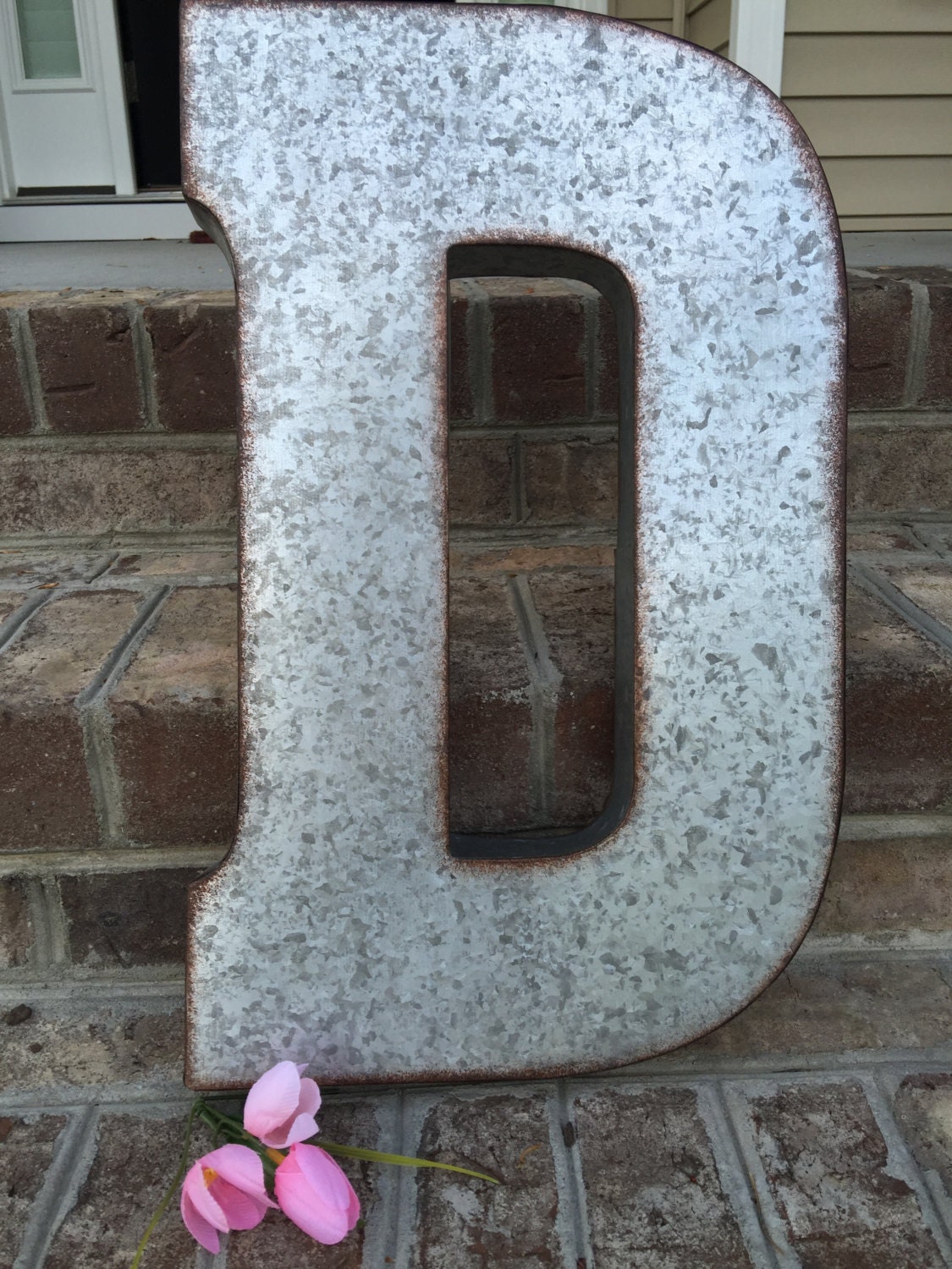 Metal Letters Wall Decor Wall Metal Letter Galvanized Etsy