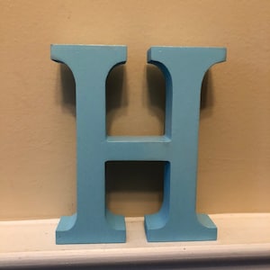 Letras de madera, letras de 5 1/4 de pulgada, letras independientes, decoración del hogar y el jardín