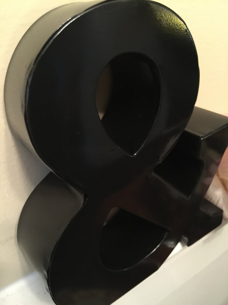 Metal Letters/ Ampersand/ Wall Metal Letter/ Galvanized Etsy