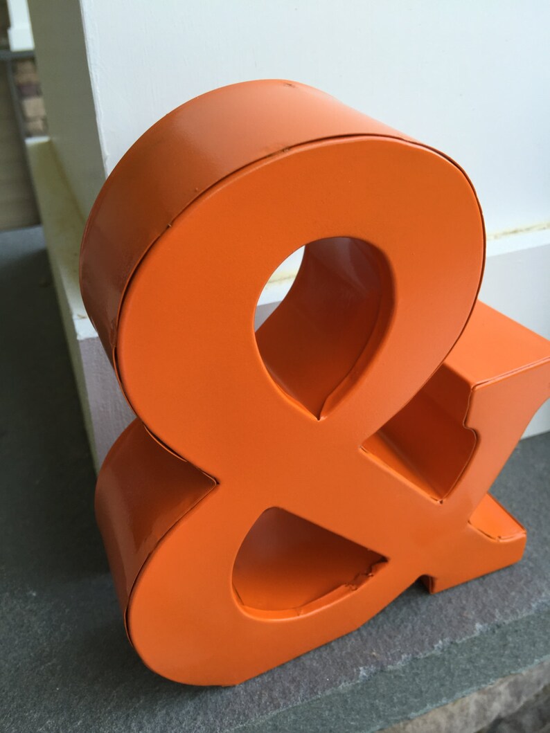 Ampersand Metal Letters Wall Decor Wall Metal Letter Etsy
