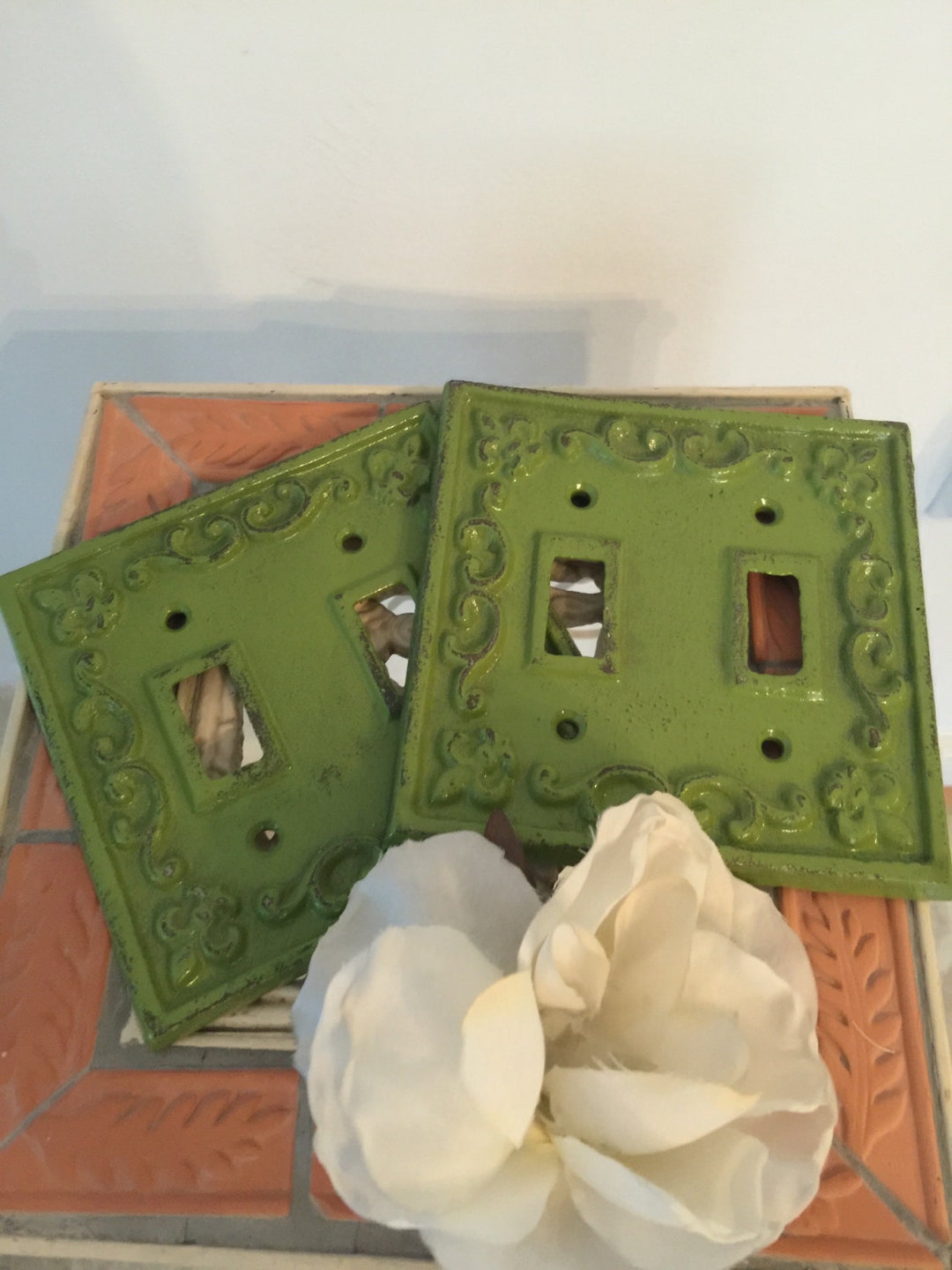 Cast Iron Light Switch Plates, Shabby Chic Plates Set of Two Etsy