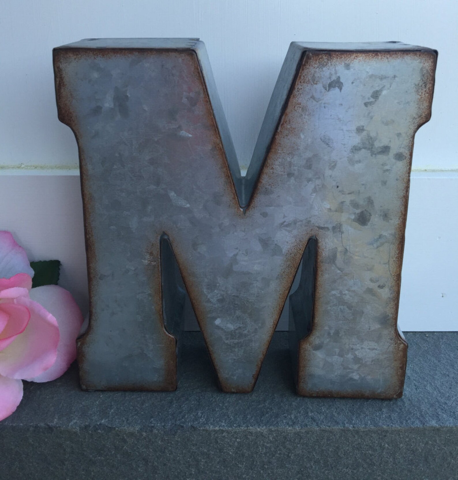 Metal Letters/ Wall Decor/ Wall Metal Letter/ Galvanized Etsy