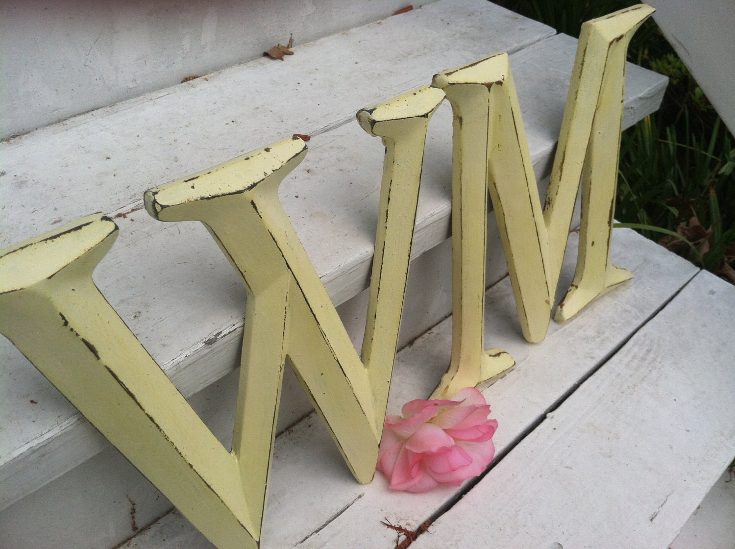 Wall Decor Large Letter Shabby Chic Wall Decor NeW COLOR Etsy