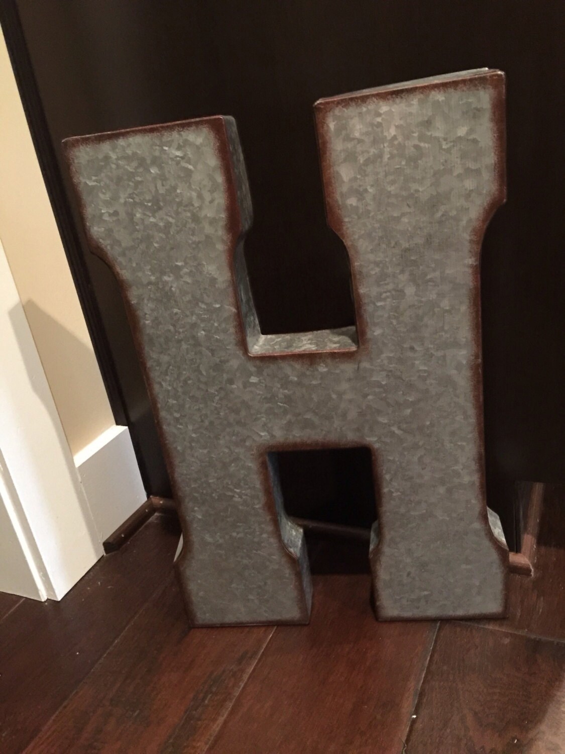 Metal Letters Wall Decor Wall Metal Letter Galvanized Etsy