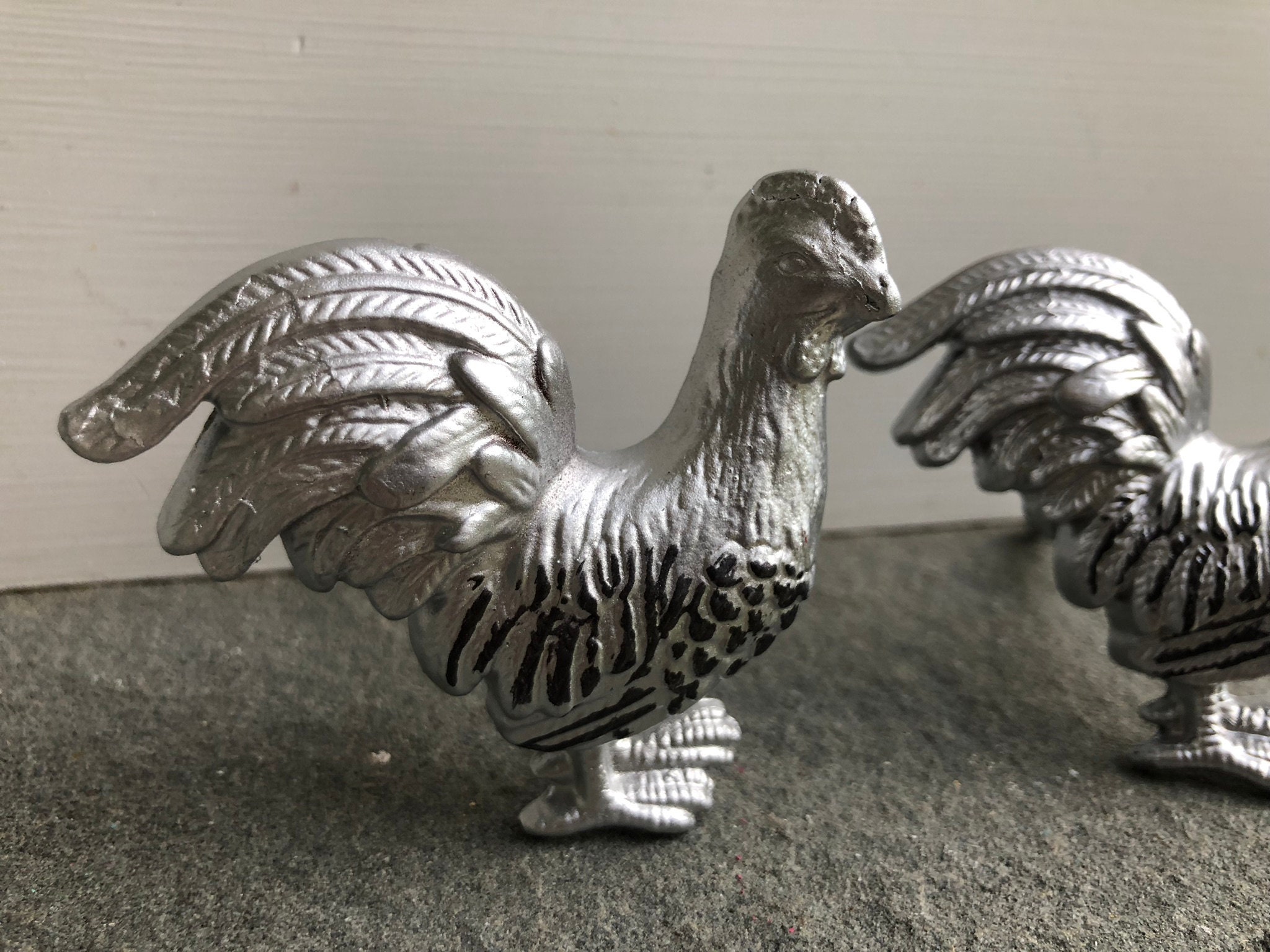 Rooster Drawer Pulls / Drawer Knobs / rooster knobs Shabby Etsy
