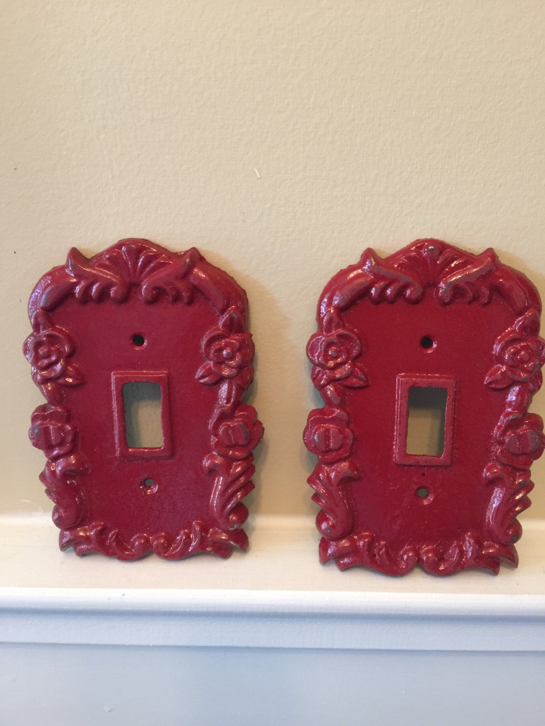 Switch Plates/ Cast Iron Light Switch Plate / Single Cast Iron Plate