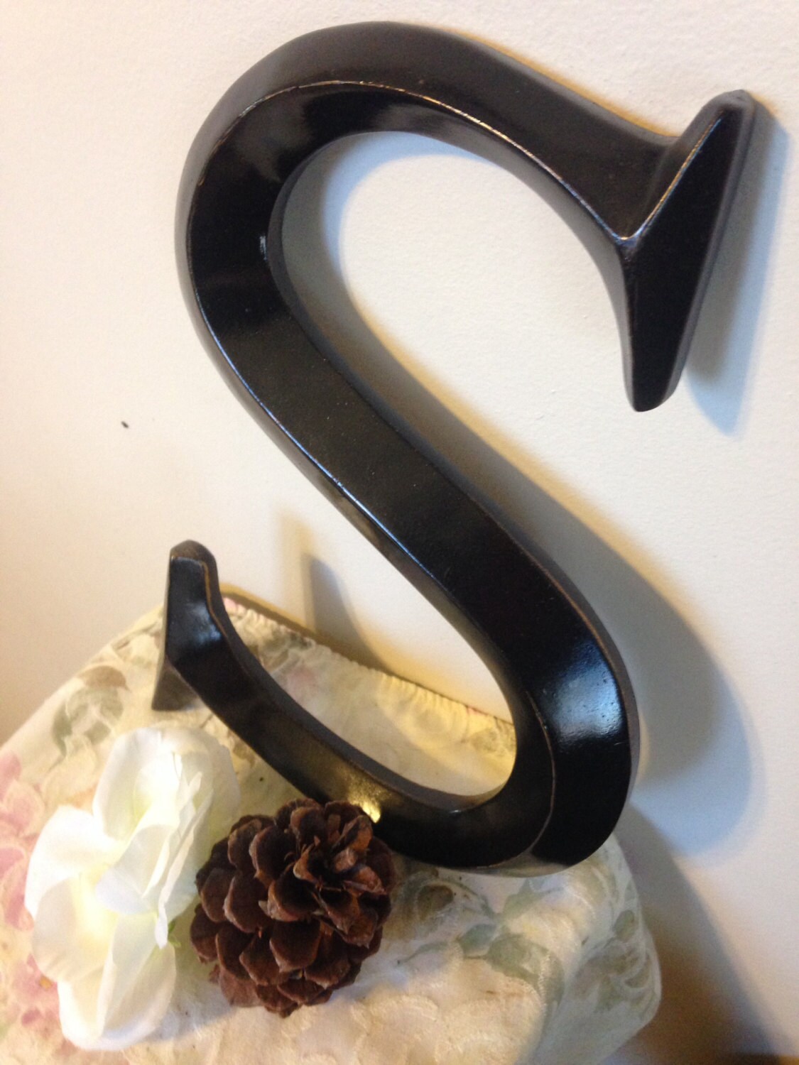 Large Letter/ Wall Decor/ Wedding Decor/ Wedding Prop/ Shabby Etsy