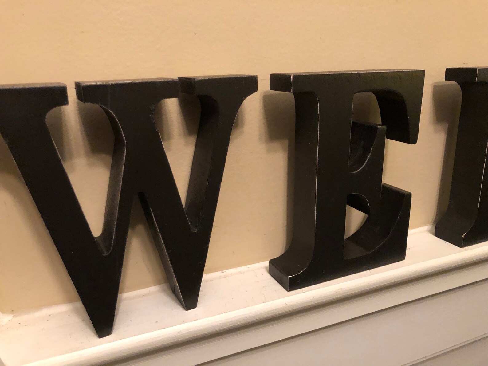 Wood Letters, 5 1/4 Inch Letters, Standalone Letters, Home and Garden ...