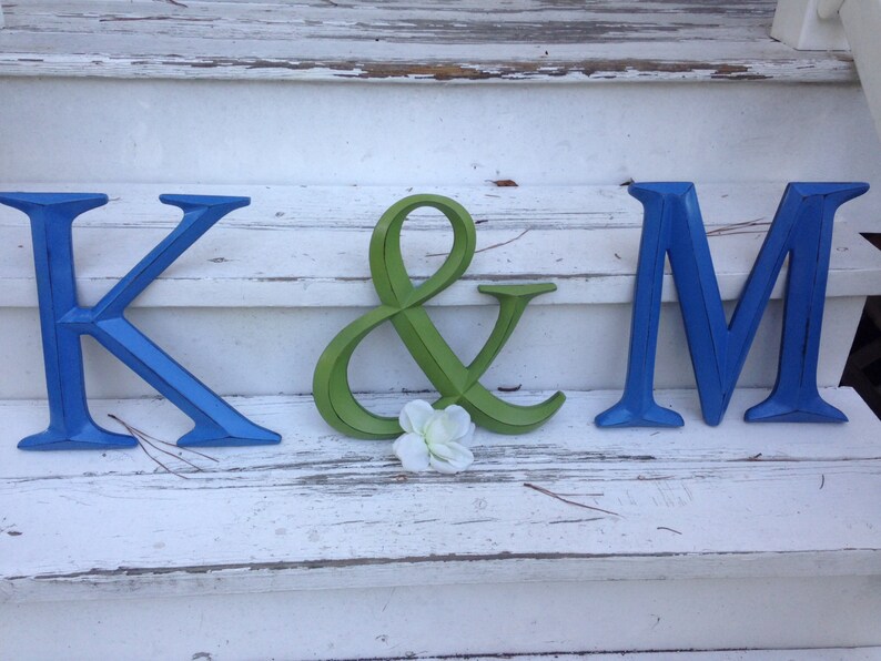 Large Letter Shabby Chic Wall Decor New Item Pick Your Etsy