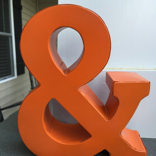 Ampersand Metal Wall Decor & Etsy