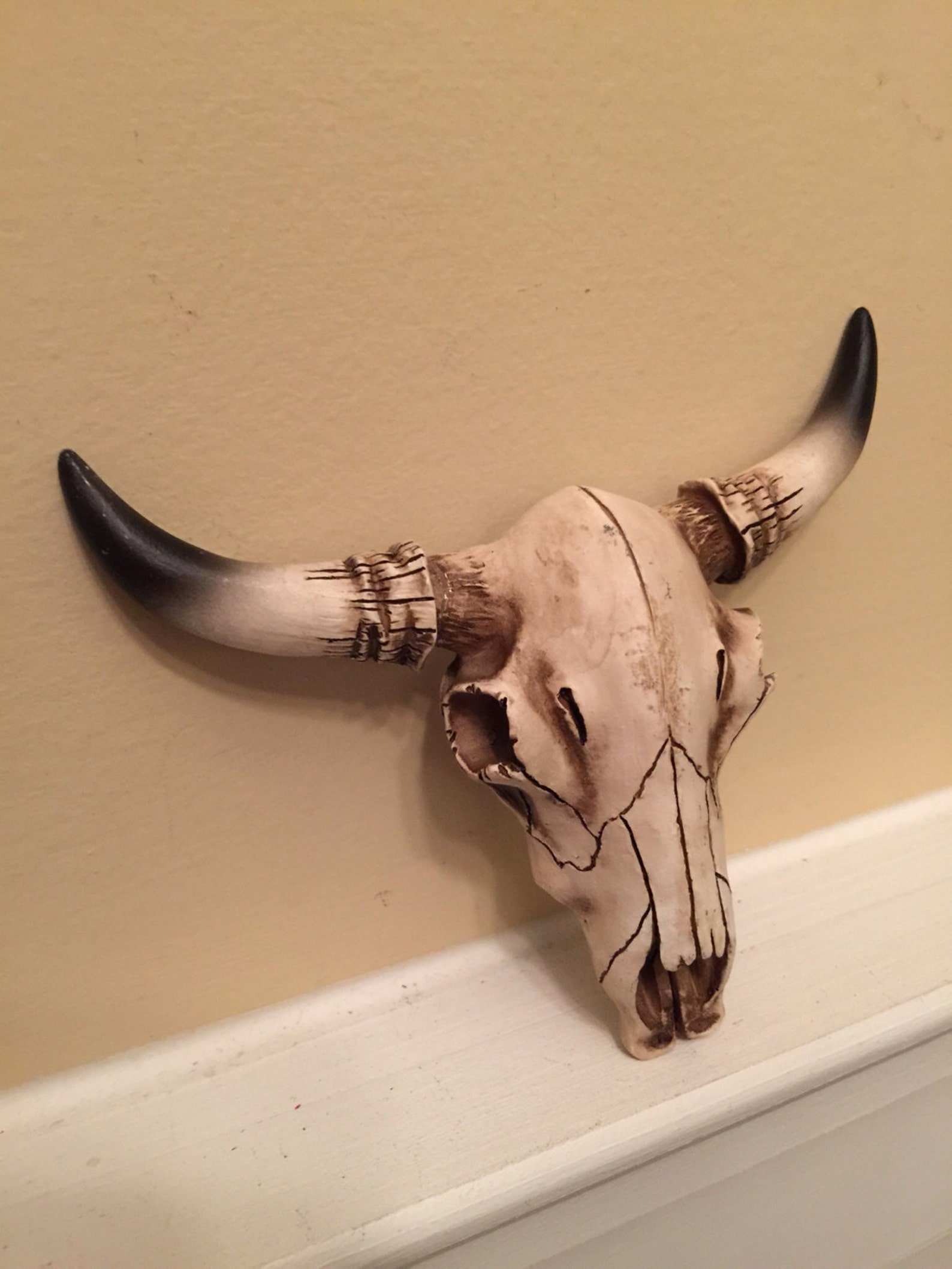 Cow Skull, Cow Head, Western Decor, Home and Garden Decor, Wall Decor