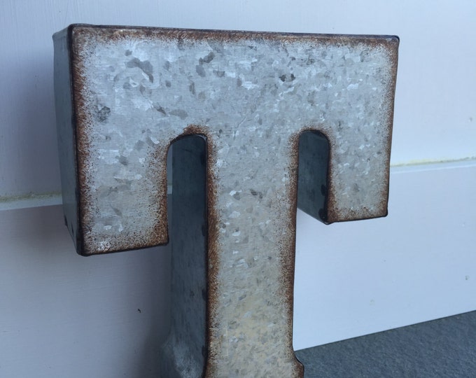 Metal Letters/ Wall Decor/ Wall Metal Letter/ Galvanized Etsy