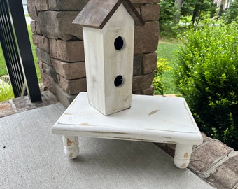 Table Riser, White Table Riser, Flat Top Table Riser, Shabby Chic Decor, Home Decor