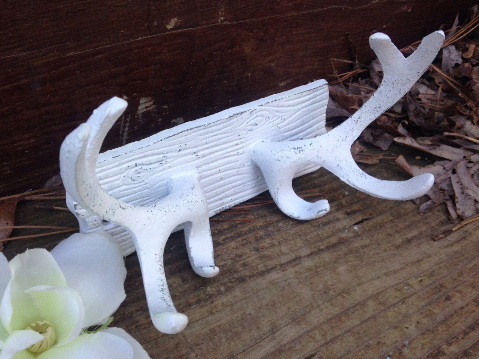 Antler Antler Wall Decor Shabby Chic Antlers Hardware Etsy