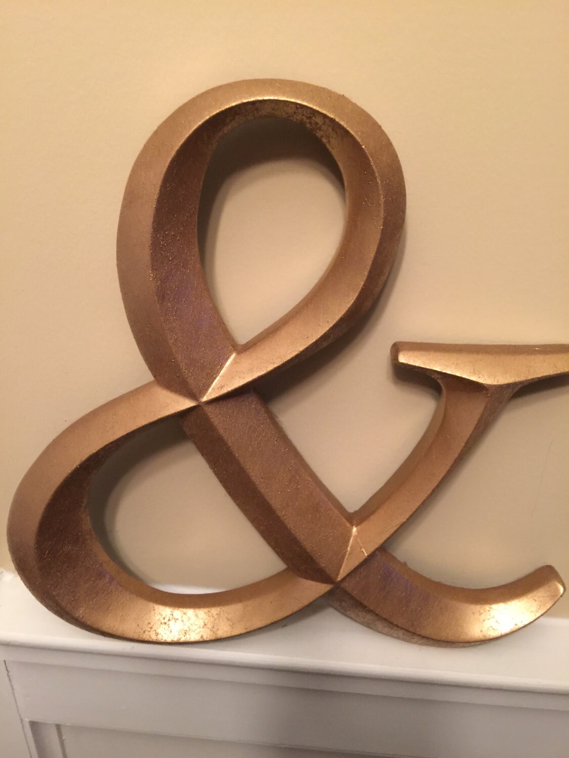 Large Letter/ Wall Decor/ Wedding Decor/ Wedding Prop/ Shabby Etsy