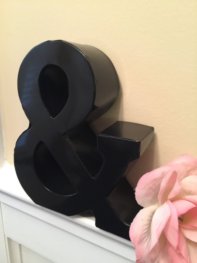 Metal Letters/ Ampersand/ Wall Metal Letter/ Galvanized Etsy