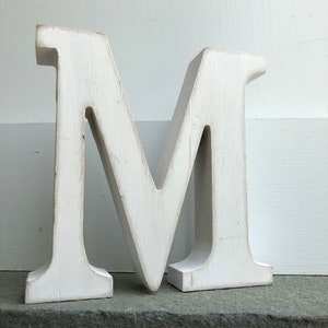 Letras de madera, letras de 5 1/4 pulgadas, letras independientes, decoración para el hogar y el jardín