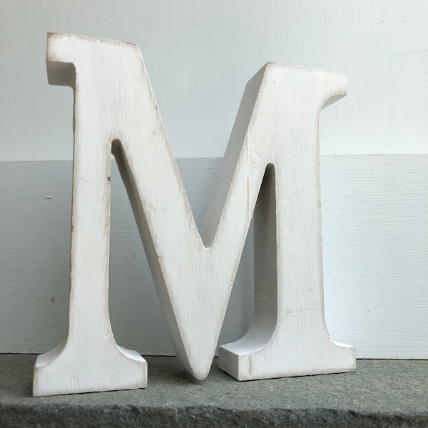 Wood letters, 5 1/4 inch letters, standalone letters, home and garden decor