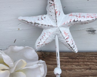 Starfish Hook, Nautical Hook, Beach Decor