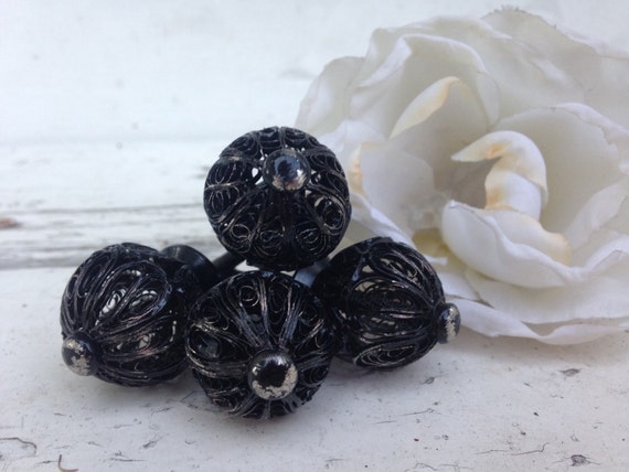 knee length dresses for ladies Black Iron 1" Knob with Cloverleaf Backplate
