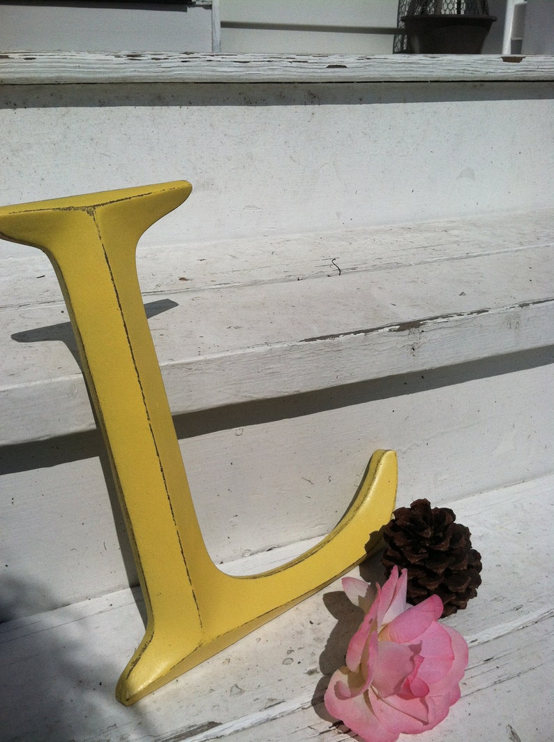 Large Letter / Shabby Chic Wall Decor New Item Pick Your Etsy