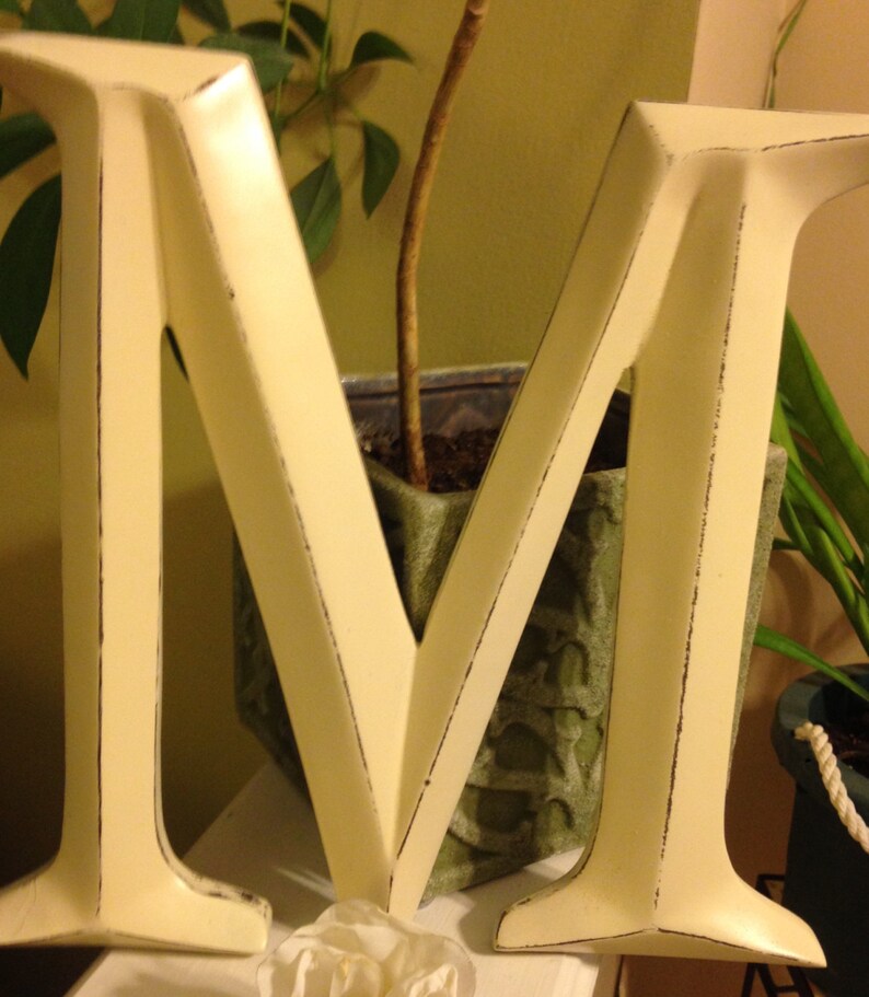 Large Letter Shabby Chic Wall Decor New Item Pick Your Etsy