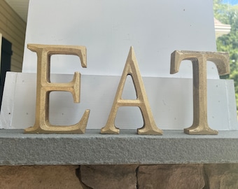 wOOD lEtTeRs, Shabby Chic Letters, small wood letters, sTanD ALoNE lETTERs, hOME AND garDEN dECOr