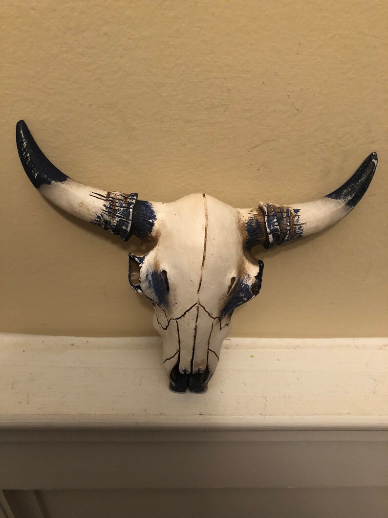 Cow Skull Cow Head Western Decor Home and Garden Decor Etsy