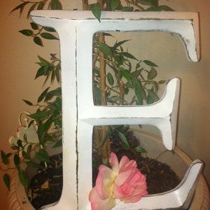 Large Letter, Shabby Chic Wall Decor - New Item - PiCK YoUR CoLOr and PIcK YOuR LeTTeR