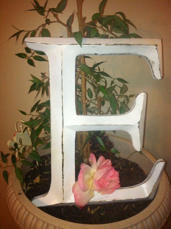 Wall Decor Large Letter Shabby Chic Wall Decor New Item Etsy