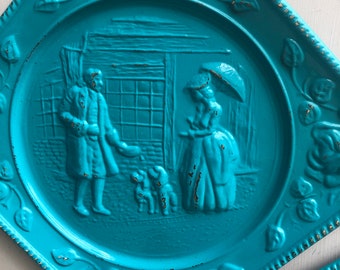 Vintage Embossed Decorative Wall Plates