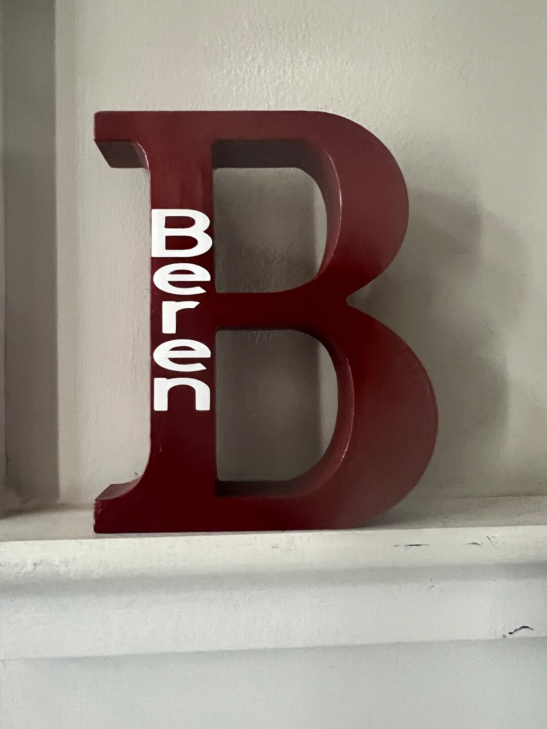 Wood Letters, 5 1/4 Inch Letters, Standalone Letters, Home and Garden ...