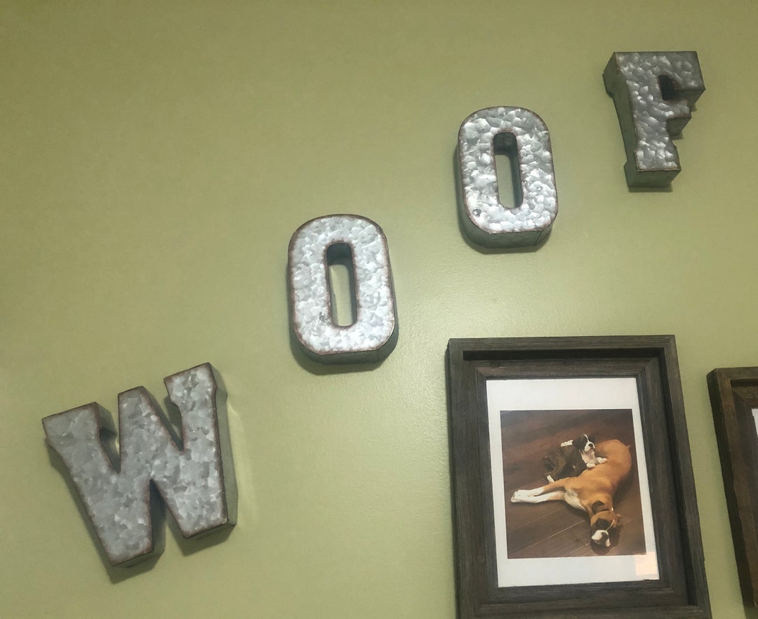 Metal Letters/ Wall Decor/ Wall Metal Letter/ Galvanized Letter/ Shelf Letter/ Ampersand