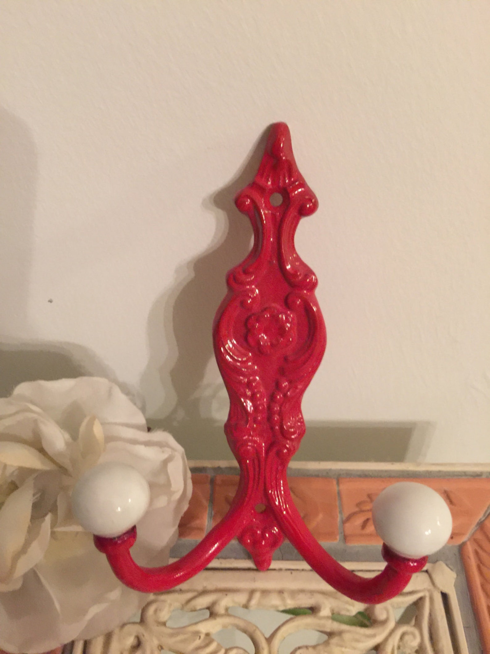 Shabby Chic Hook / Wall Decor / Shabby Chic Wall Decor / Wall Etsy