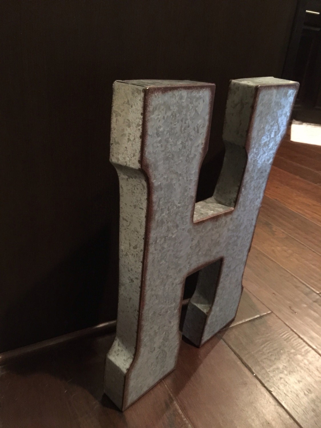 Metal Letters Wall Decor Wall Metal Letter Galvanized Etsy