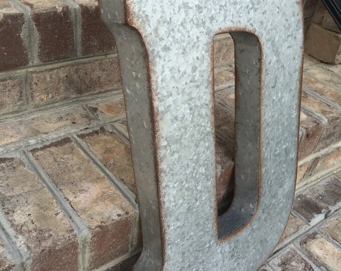 Metal Letters Wall Decor Wall Metal Letter Galvanized Etsy