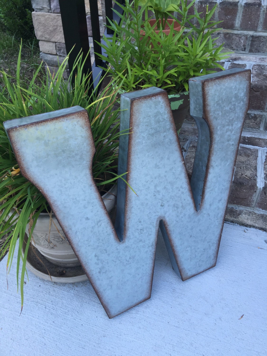 Metal Letters Wall Decor Wall Metal Letter Galvanized Etsy