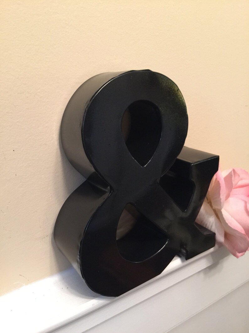 Metal Letters/ Ampersand/ Wall Metal Letter/ Galvanized Etsy