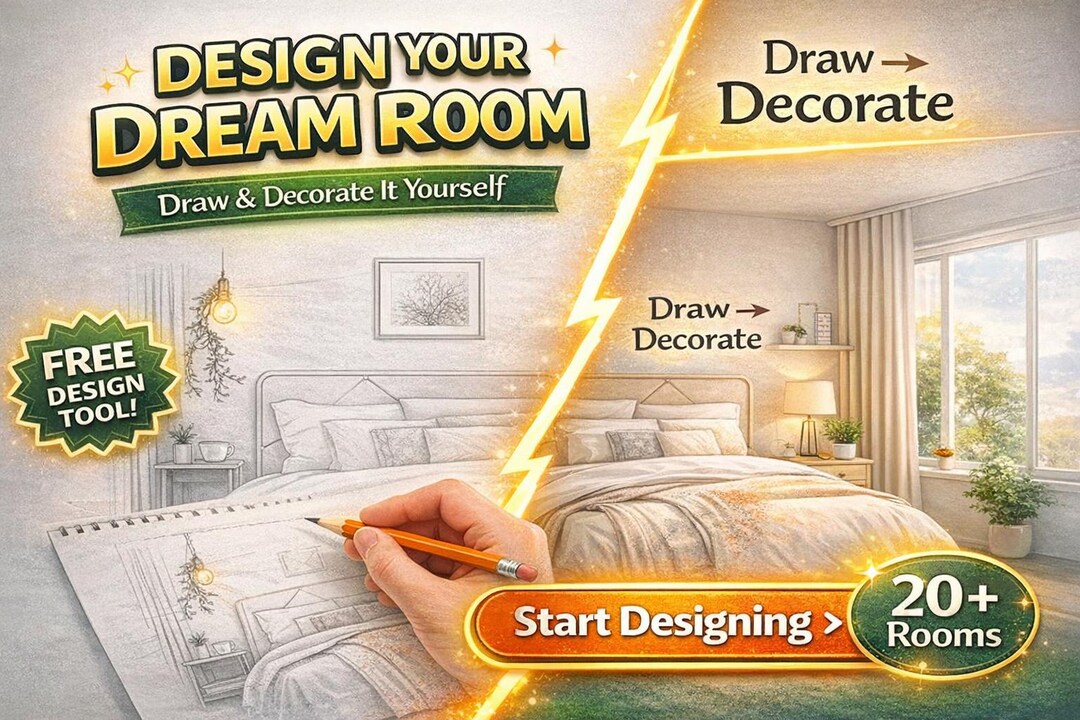 Interactive Interior Design Workbook | Learn Room Design, Coloring Book ...