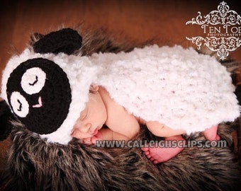 Instant Download Crochet Pattern- No 45 Fleecy The Lamb- Cuddle Cape Set  -Photography Prop