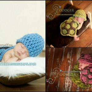 The Original Crochet Hatchling Turtle Cuddle Critter Cape Set Newborn Photography Prop image 5