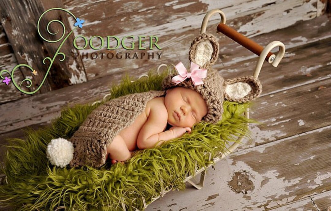 Bunny Rabbit Cuddle Critter Cape Set Newborn Photography Prop - Etsy