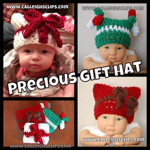 Instant Download Crochet Pattern No. 85 Precious Gift Hat variety of sizes image 1