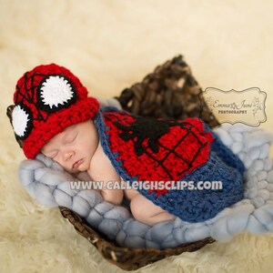 Instant Download Crochet Pattern No. 93 Spiderbaby Cuddle Cape Set image 2