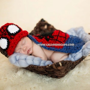 Instant Download Crochet Pattern No. 93 Spiderbaby Cuddle Cape Set image 3