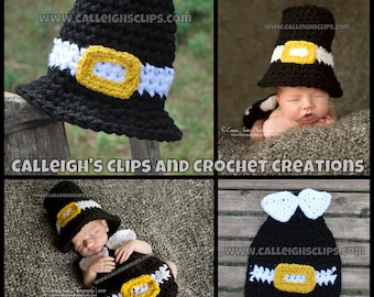 Pilgrim boy or girl cape set Newborn Photography props